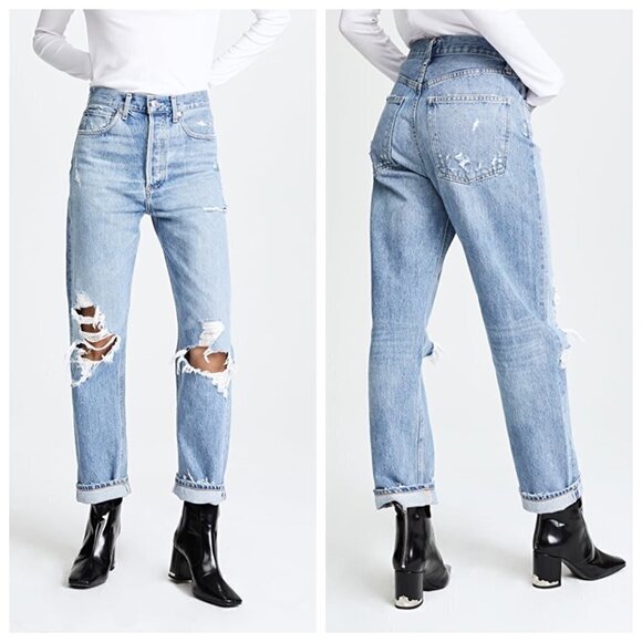 💕AGOLDE💕 '90s Fit Loose Fit Jeans ~ Fall Out Blue 25 NWT - Picture 3 of 16